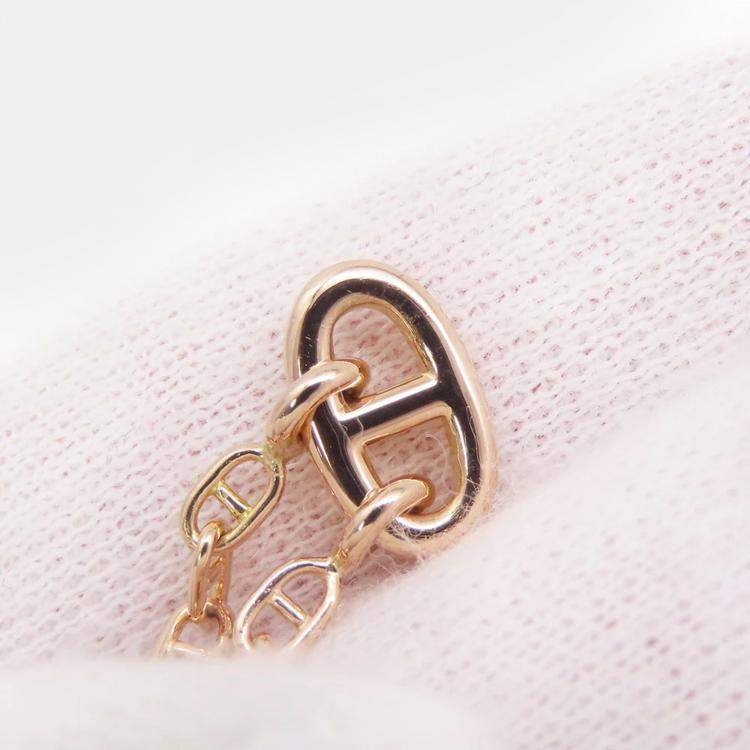 Pre Owned Hermes New Farandole Bracelet Size St 18K Pink Gold