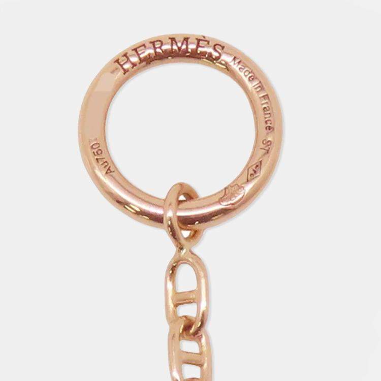 Pre Owned Hermes New Farandole Bracelet Size St 18K Pink Gold
