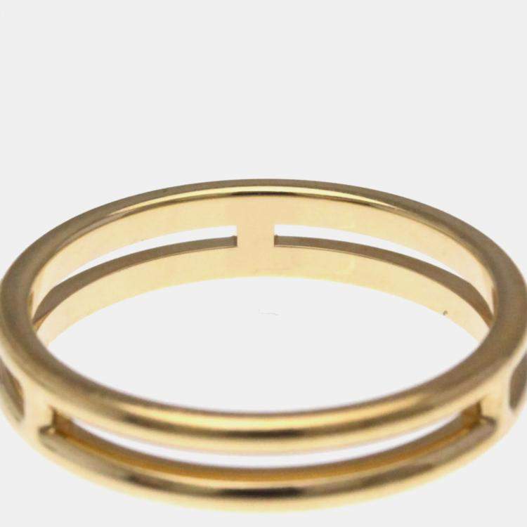 Pre Owned Hermes Arianne Wedding Ring 18K Pink Gold Fashion Wedding Ring