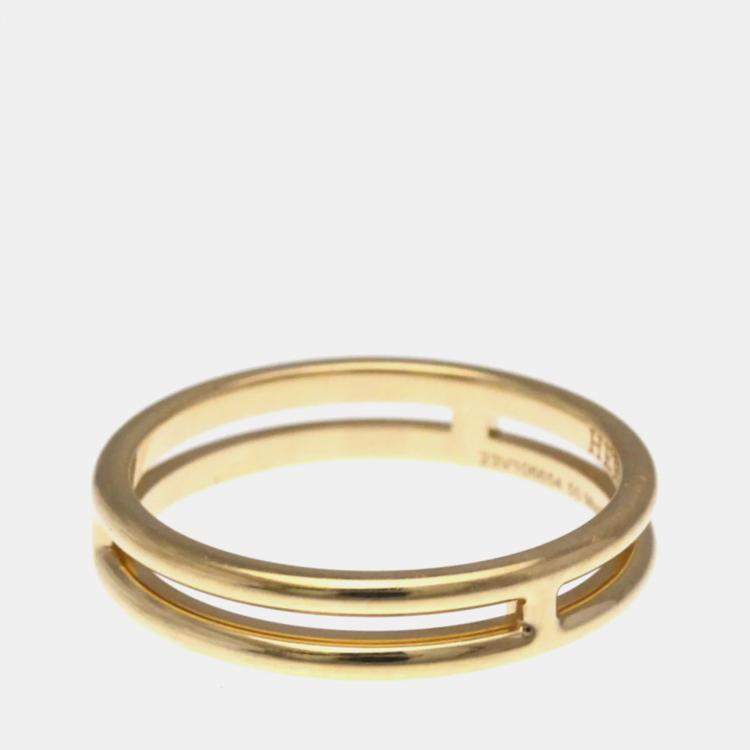 Pre Owned Hermes Arianne Wedding Ring 18K Pink Gold Fashion Wedding Ring