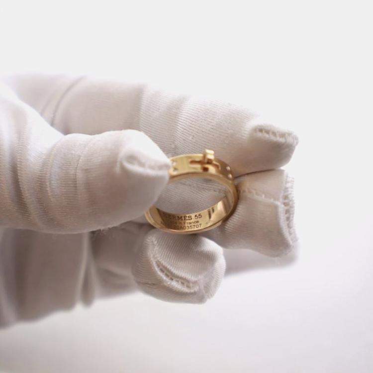 Pre Owned Hermes Small Model Kelly Ring Sz 55