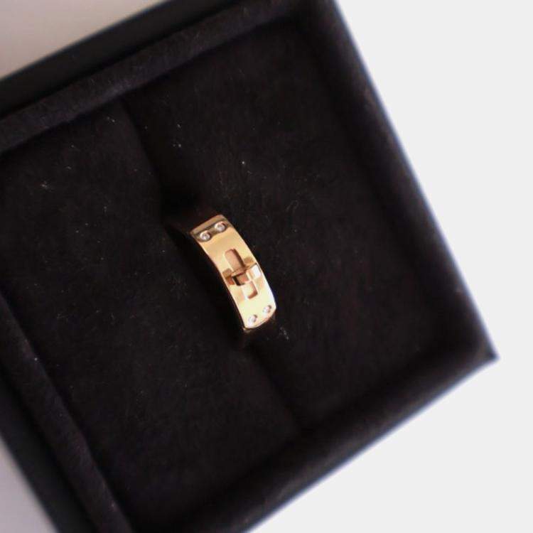 Pre Owned Hermes Small Model Kelly Ring Sz 55