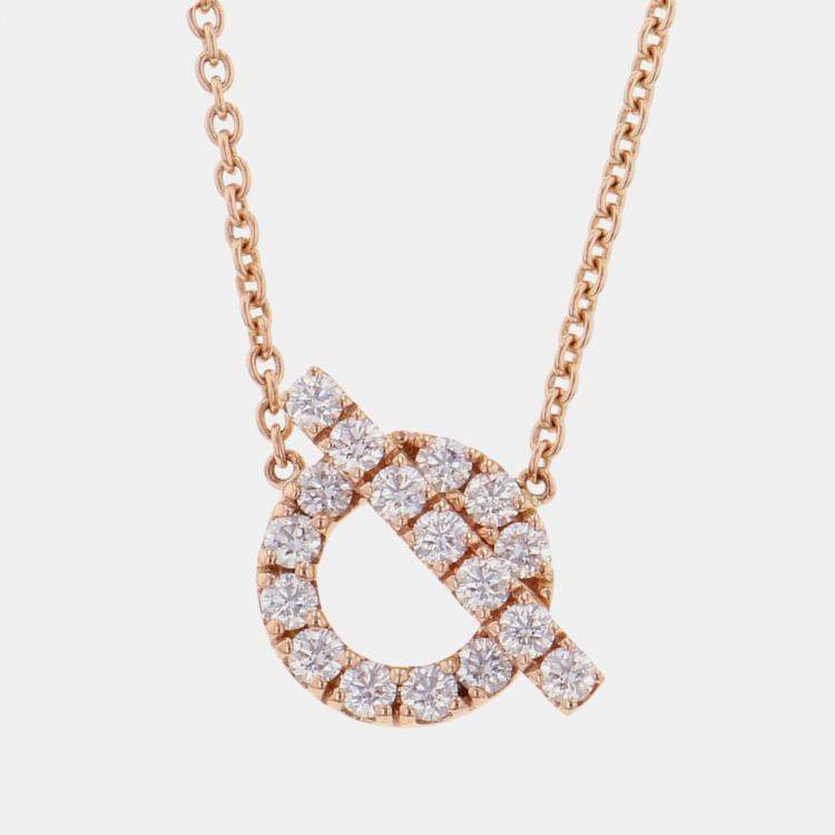 Pre Owned Hermes Pendant Inesse 219315B 00 18K Pink Gold