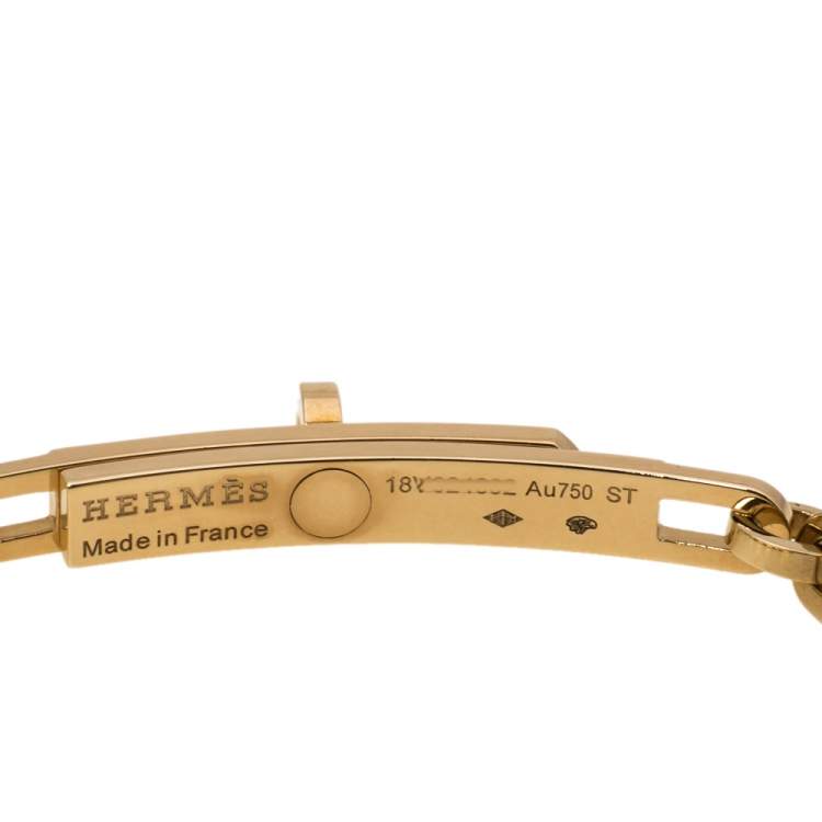 Pre Owned Hermes Kelly Chaine 18K Rose Gold Bracelet ST