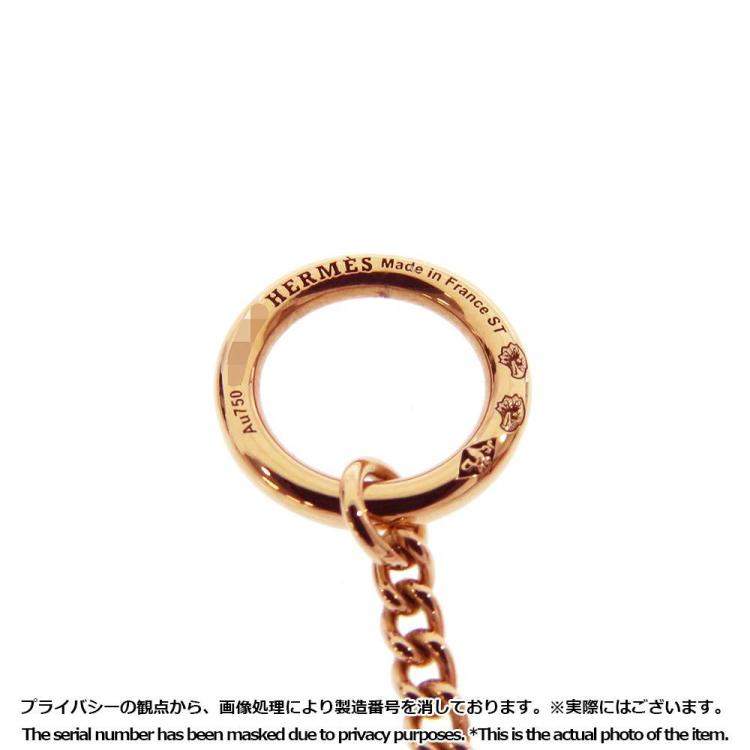 Pre Owned Hermes 18K Rose Gold  Echappee Link Necklace