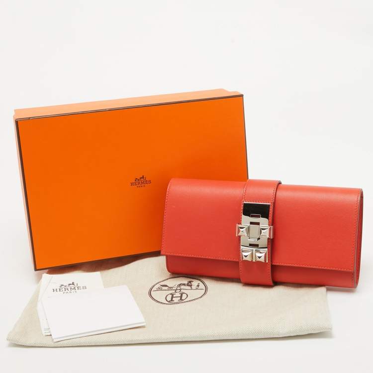 مملوكة مسبقًا Hermès Capucine Swift Leather Medor Clutch 23