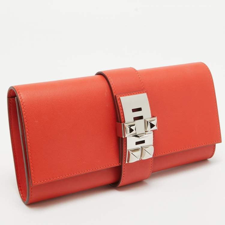 مملوكة مسبقًا Hermès Capucine Swift Leather Medor Clutch 23