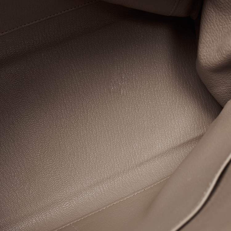 Pre Owned Hermes Gris Asphalt Togo Leather Gold Finish Kelly Retourne 35 Bag