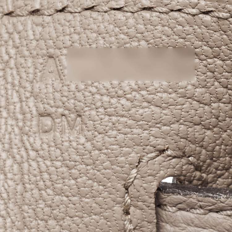 Pre Owned Hermes Gris Asphalt Togo Leather Gold Finish Kelly Retourne 35 Bag