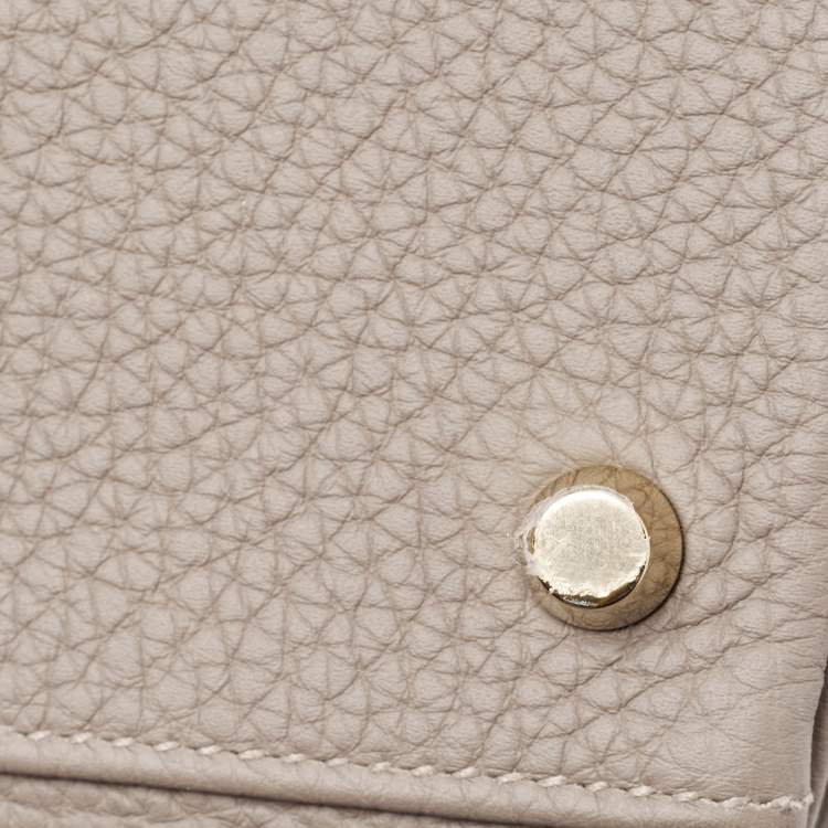 Pre Owned Hermes Gris Asphalt Togo Leather Gold Finish Kelly Retourne 35 Bag
