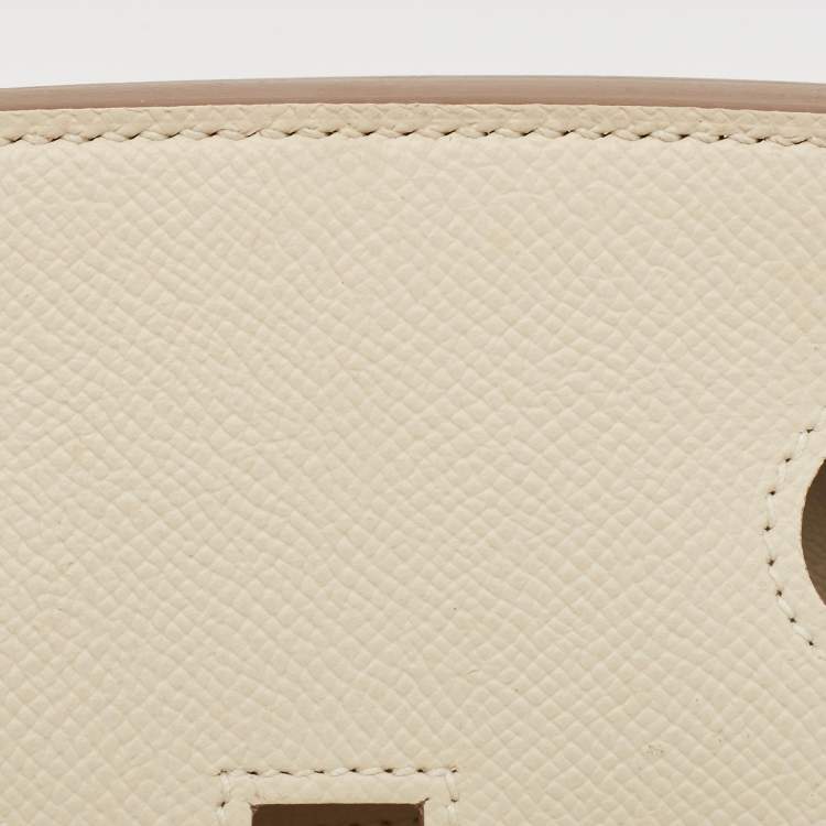 Pre Owned Hermes Craie Epsom Leather Gold Finish Birkin 30 Bag