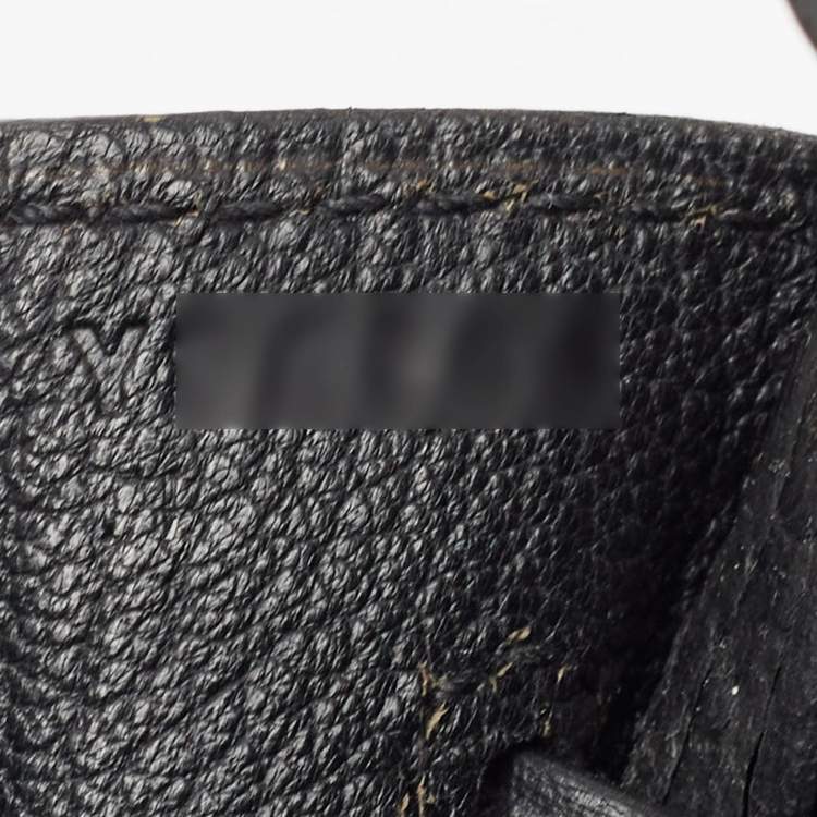 Pre Owned Hermès Noir Togo Leather Gold Finish Birkin 25 Bag