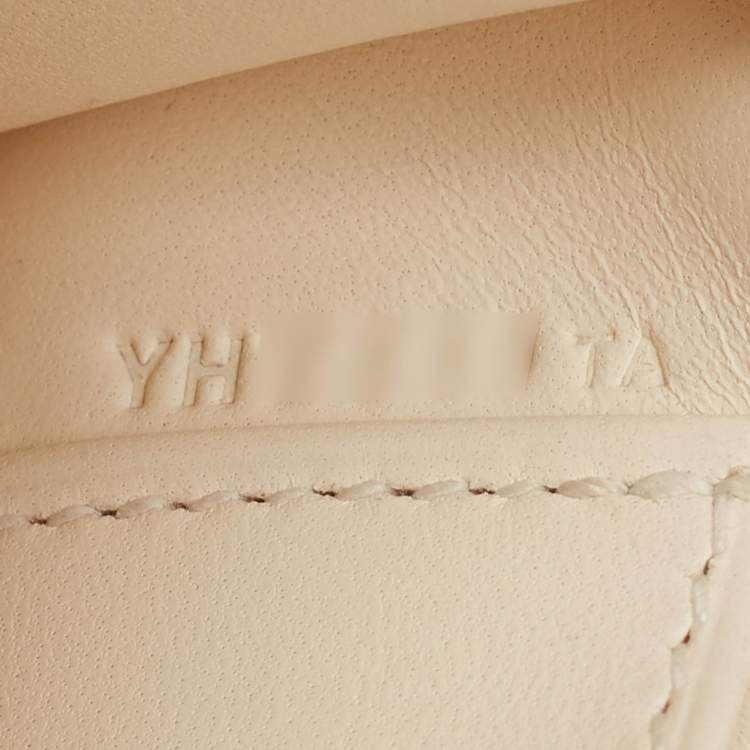 Pre Owned Hermes Nata Epsom Leather Gold Finish Mini Kelly II Sellier 20 Bag