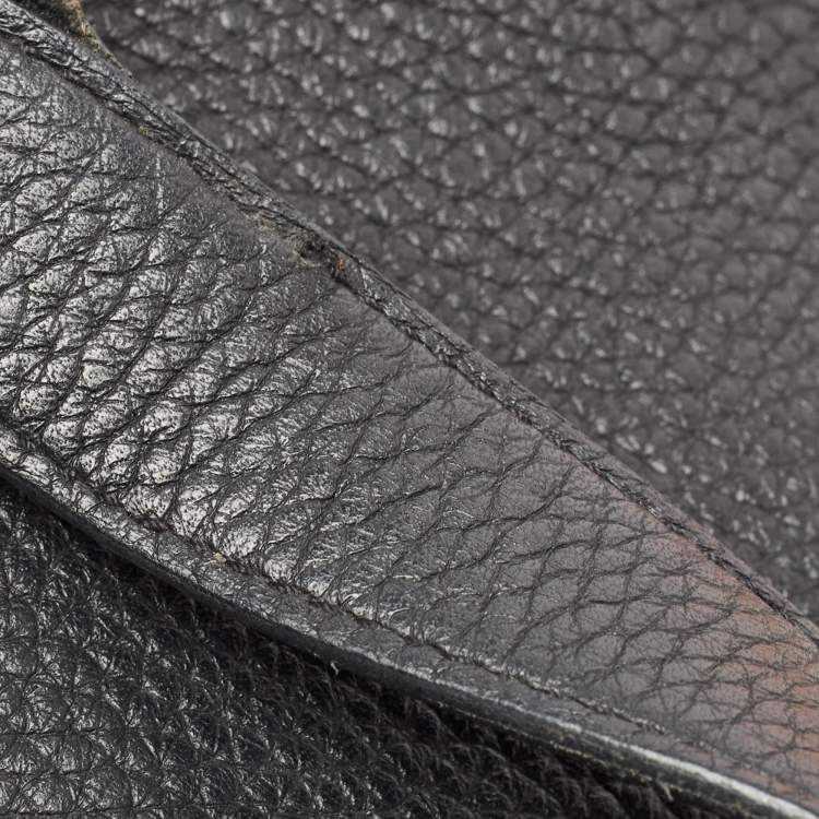 Pre Owned Hermes Noir Taurillon Clemence Leather Picotin Lock 18 Bag