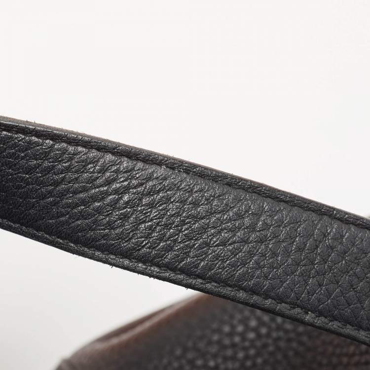 Pre Owned Hermes Noir Taurillon Clemence Leather Picotin Lock 18 Bag