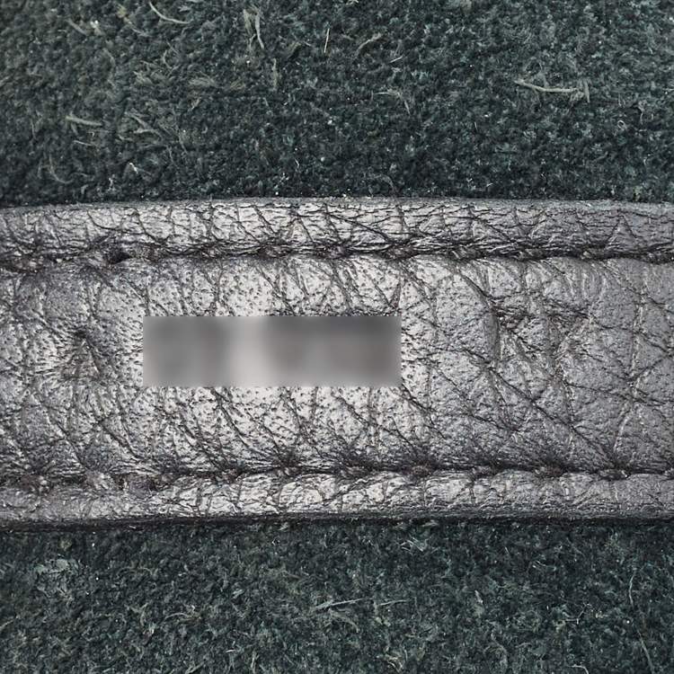 Pre Owned Hermes Noir Taurillon Clemence Leather Picotin Lock 18 Bag