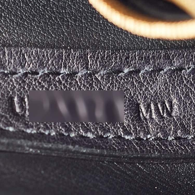 Pre Owned Hermes Noir Swift Leather Gold Finish 24/24 21 Bag 