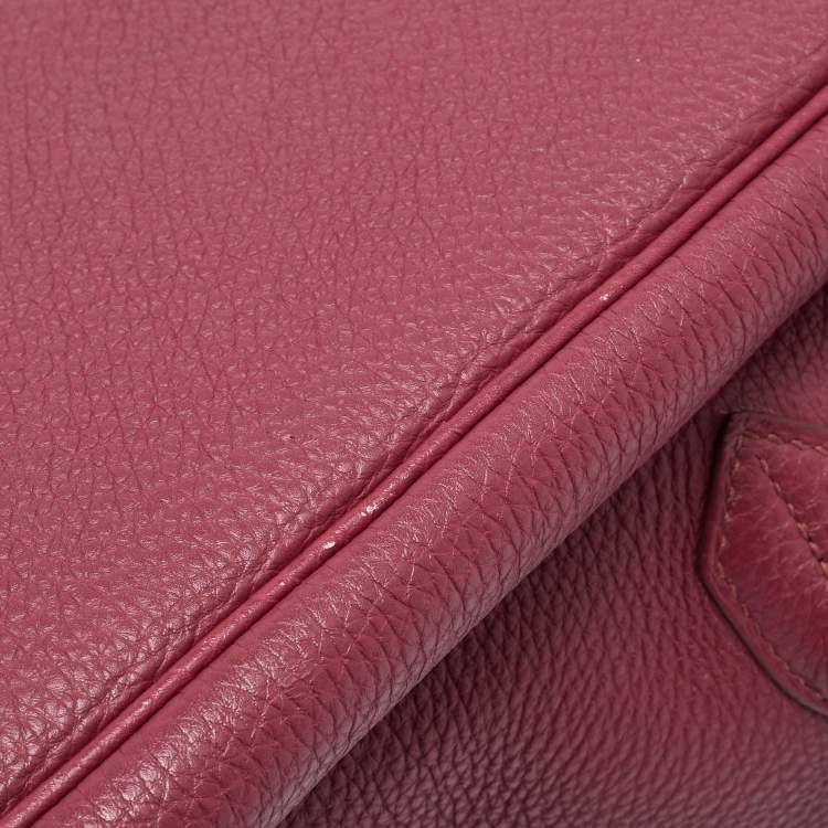 Pre Owned Hermes Tosca Togo Leather Gold Finished Birkin 35 Bag