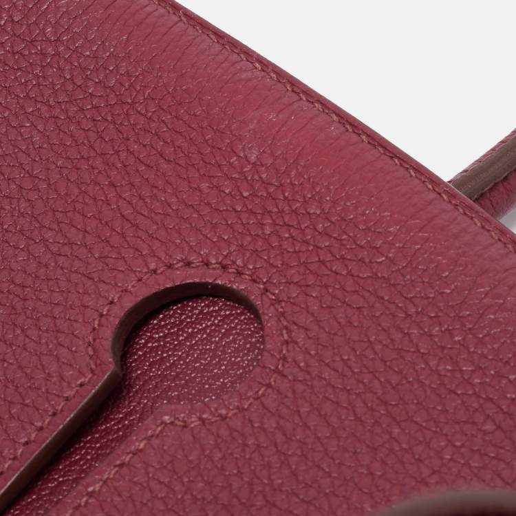 Pre Owned Hermes Tosca Togo Leather Gold Finished Birkin 35 Bag