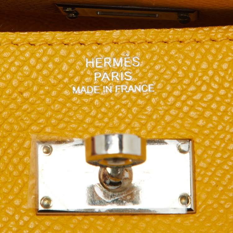 Pre Owned Hermes Jaune Epsom Leather Kelly Longue Wallet