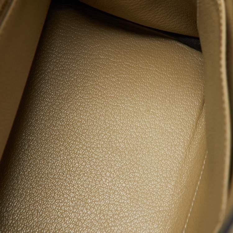 Pre Owned Hermès Trench Togo Leather Gold Finish Kelly Retourne 28 Bag