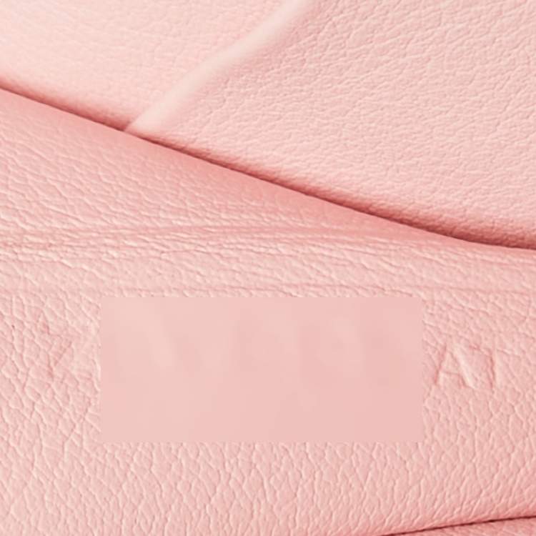 Pre Owned Hermès Rose Sakura Swift Leather Jige Duo Clutch