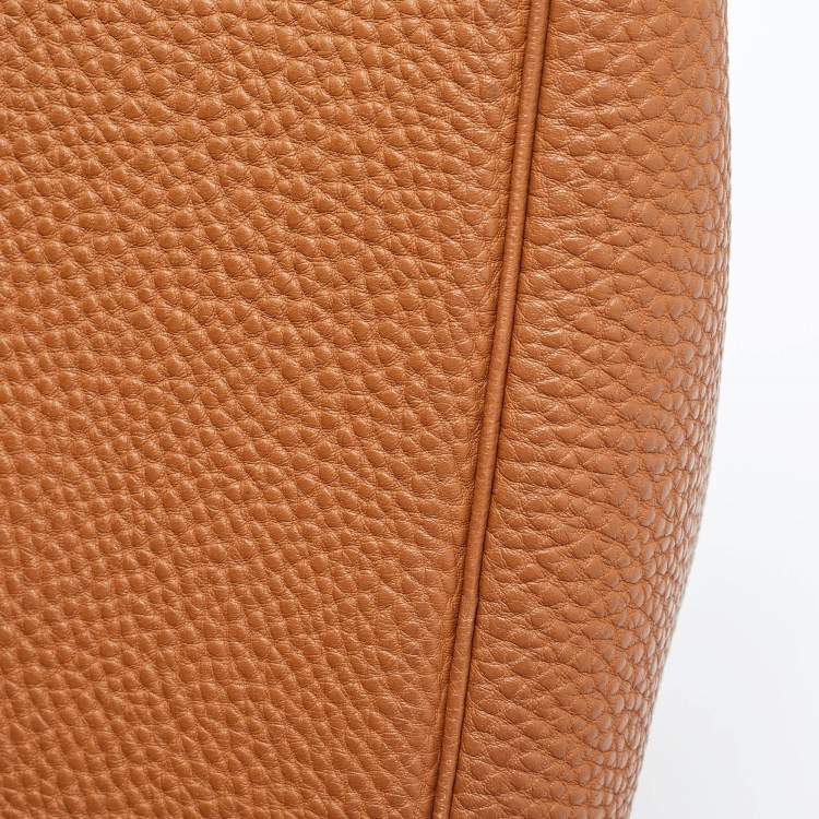 Pre Owned Hermes Gold Clemence Leather Gold Finish Birkin 35 Bag