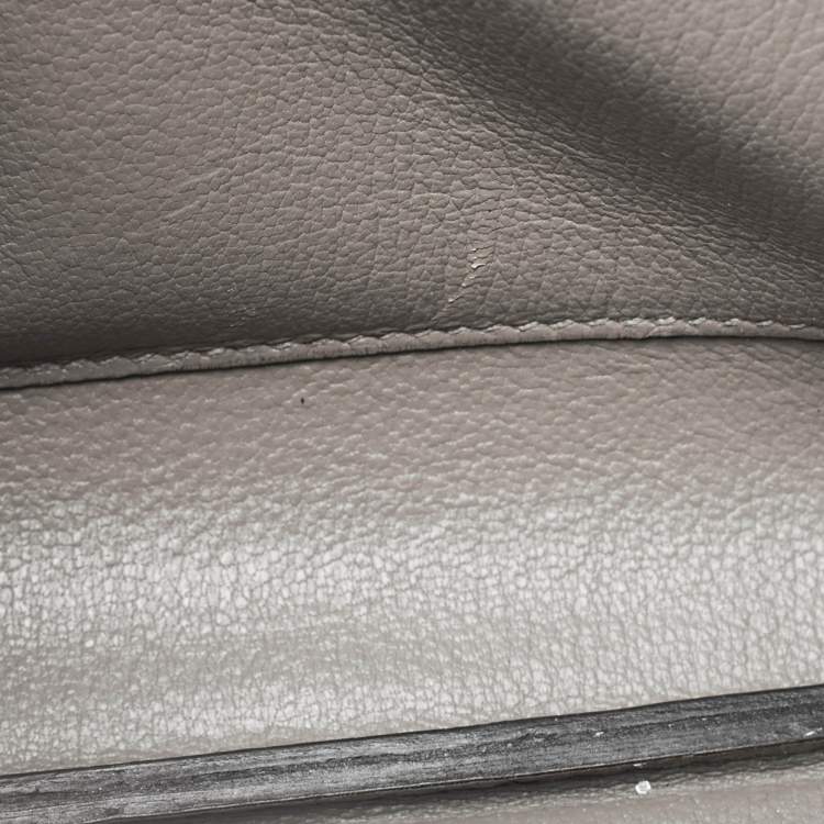 Pre Owned Hermes Mousse Ostrich Palladium Finish Birkin 30 Bag