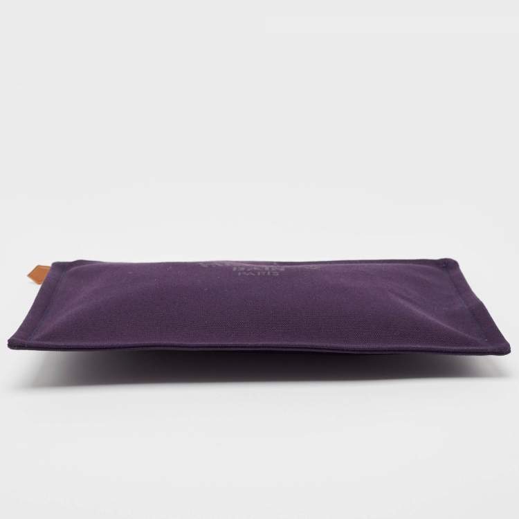 Pre Owned Hermes Nocturne Toile Large Bain New Yachting Pouch