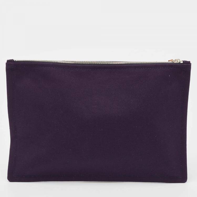 Pre Owned Hermes Nocturne Toile Large Bain New Yachting Pouch