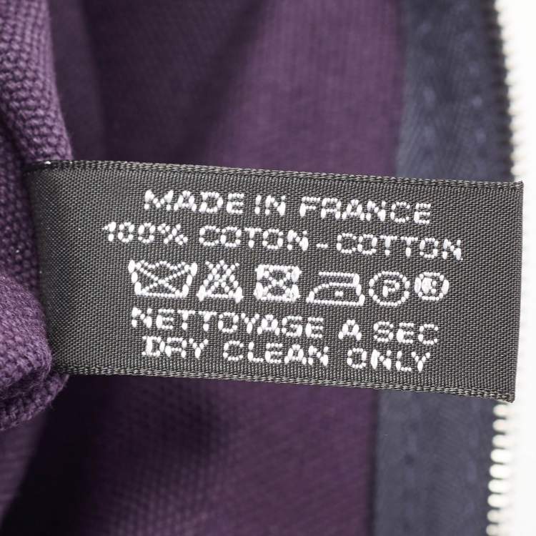 Pre Owned Hermes Nocturne Toile Large Bain New Yachting Pouch