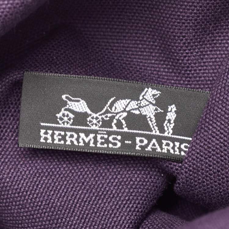 Pre Owned Hermes Nocturne Toile Large Bain New Yachting Pouch