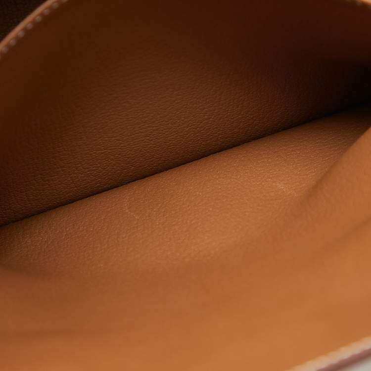 Pre Owned Hermes Gold Togo Leather Gold Finish Birkin 35 Bag