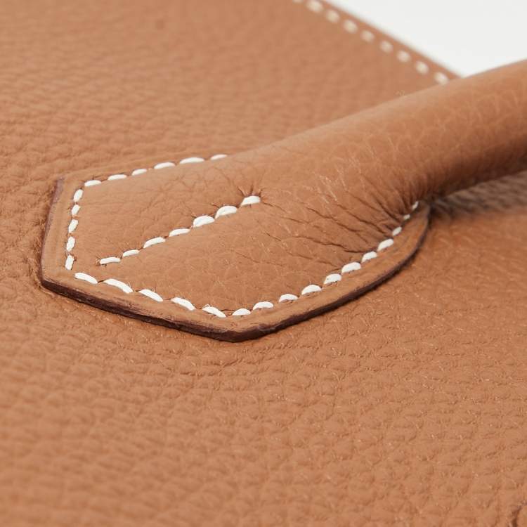 Pre Owned Hermes Gold Togo Leather Gold Finish Birkin 35 Bag