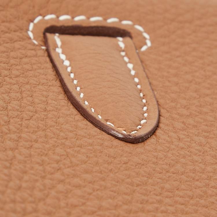 Pre Owned Hermes Gold Togo Leather Gold Finish Birkin 35 Bag