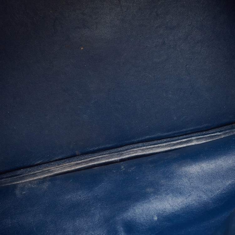 Pre Owned Hermes Blue Indigo Crocodile Niloticus Lindy 30 Bag