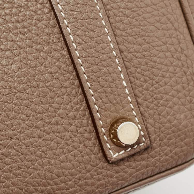 Pre Owned Hermes Etoupe Togo Leather Gold Finish Birkin 35 Bag