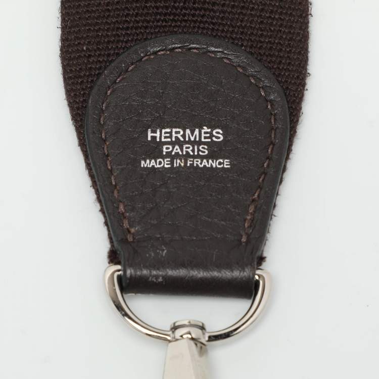 Pre Owned Hermes Brown Leather Evelyne III GM Bag