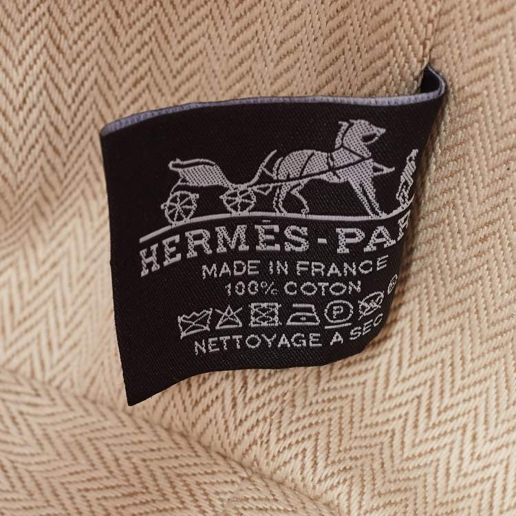 Pre Owned Hermes Hibiscus Toile H Canvas Small Bride-a-Brac Pouch