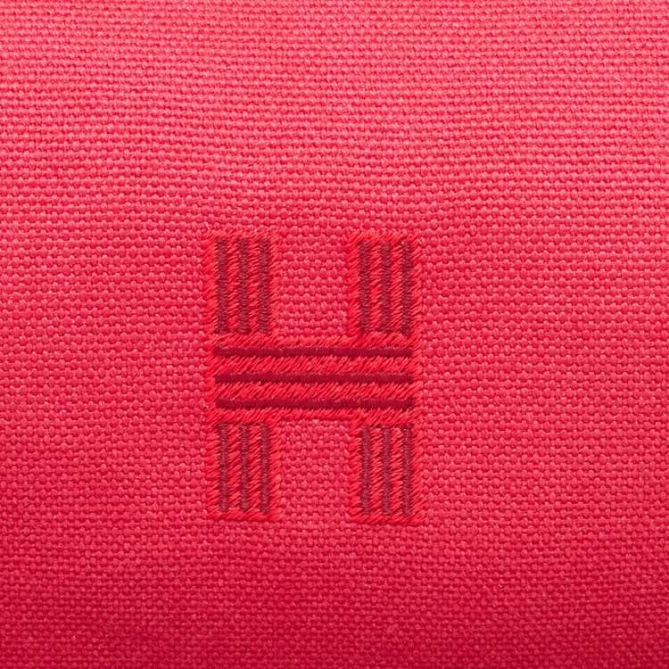 Pre Owned Hermes Hibiscus Toile H Canvas Small Bride-a-Brac Pouch