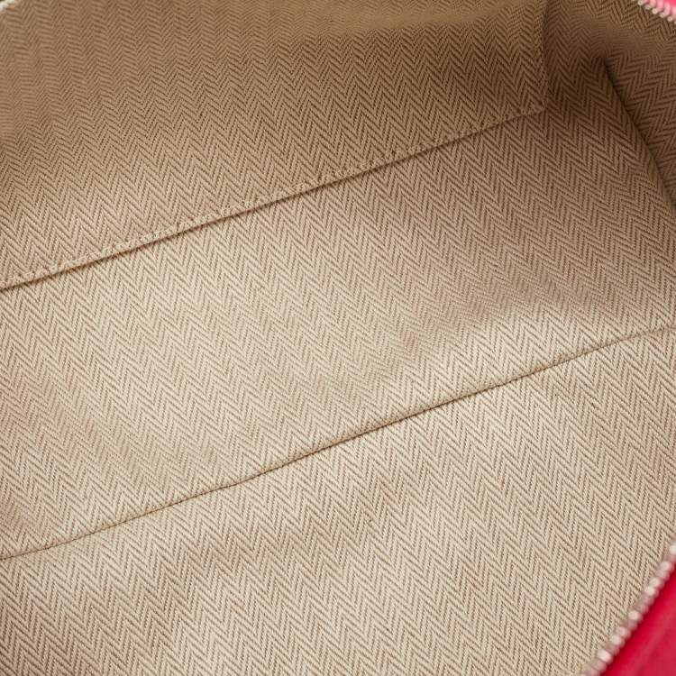 Pre Owned Hermès Hibiscus Toile H Canvas Large Bride-a-Brac Pouch