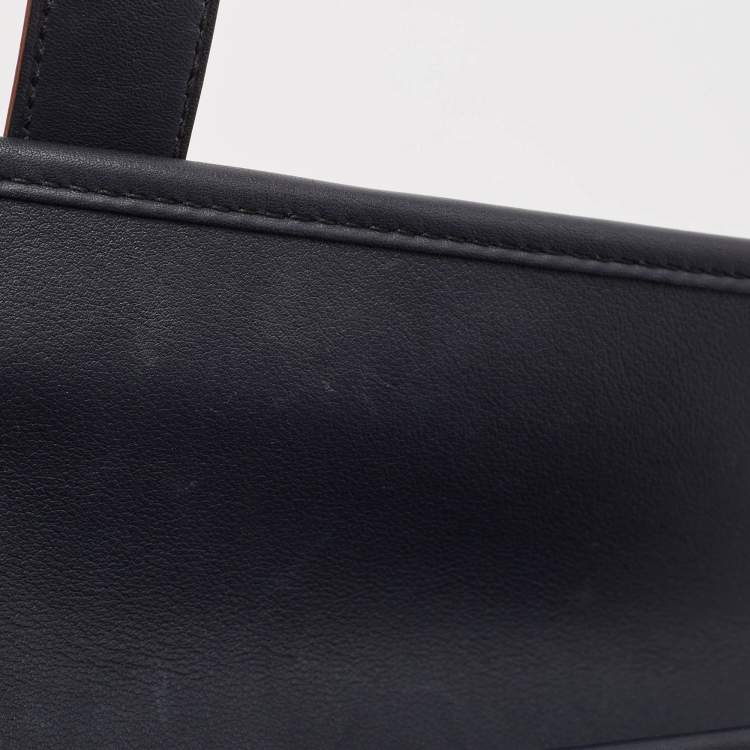 Pre Owned Hermes Bleu Indigo Swift Leather Elan Jige 29 Clutch