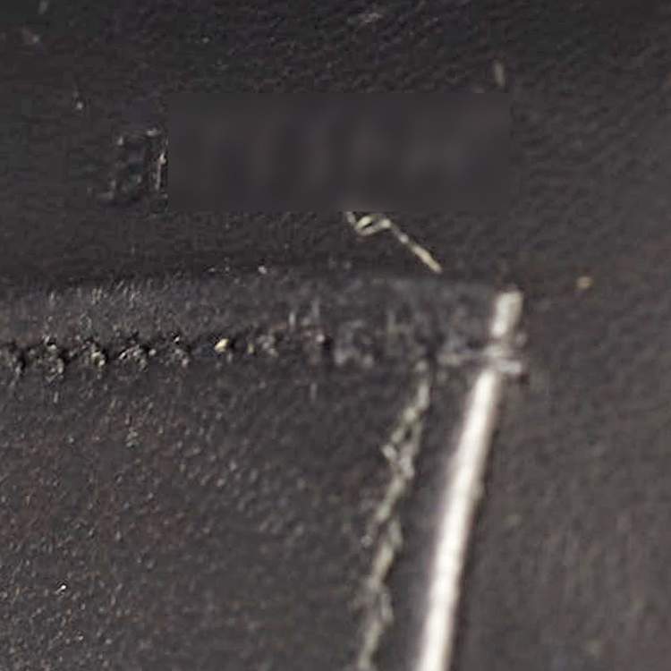 مملوكة مسبقًا Hermes Noir Epsom Leather Gold Finish Mini Kelly II Sellier 20 Bag