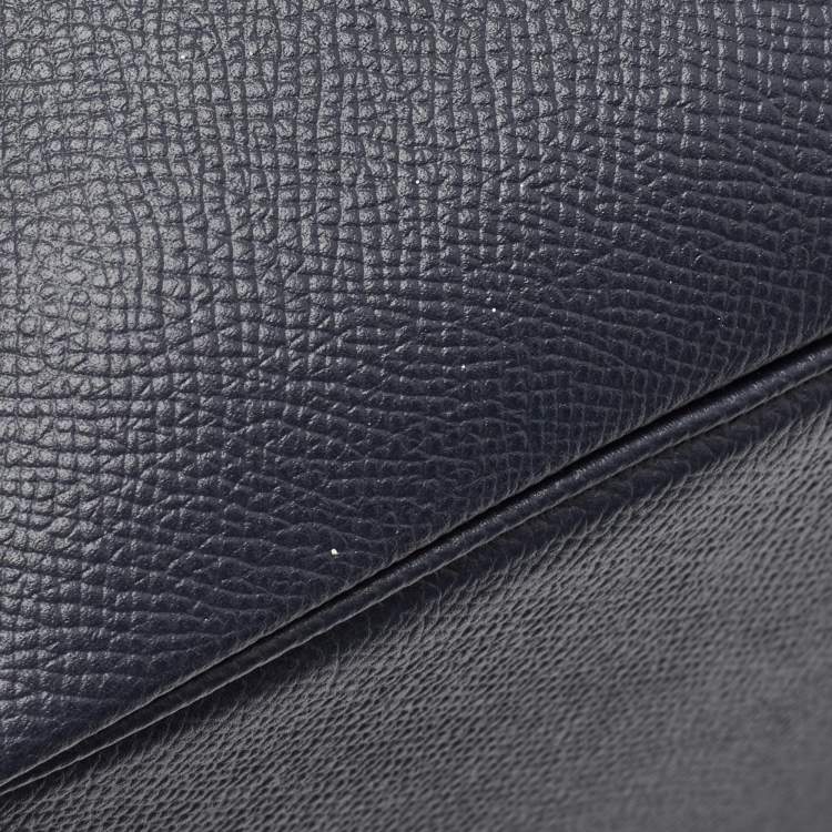 Pre Owned Hermès Bleu Indigo/Terre Battue/Noir Epsom Leather Picotin Lock Tressage 18 Bag