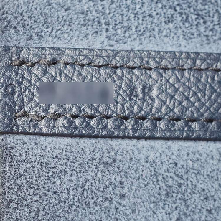 Pre Owned Hermès Bleu Indigo/Terre Battue/Noir Epsom Leather Picotin Lock Tressage 18 Bag