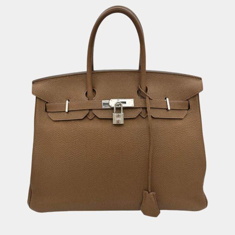 Pre Owned Hermes Alezan Togo Birkin 35 Handbag