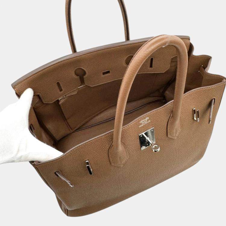 Pre Owned Hermes Alezan Togo Birkin 35 Handbag