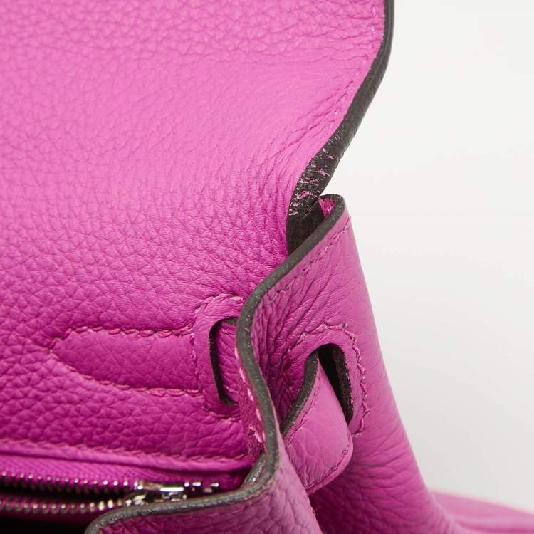 Pre Owned Hermès Magnolia Togo Leather Palladium Finish Kelly Retourne 25 Bag
