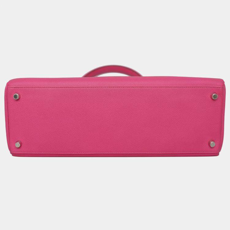 Pre Owned Hermes Rose Tyrien Kelly 35 Bag