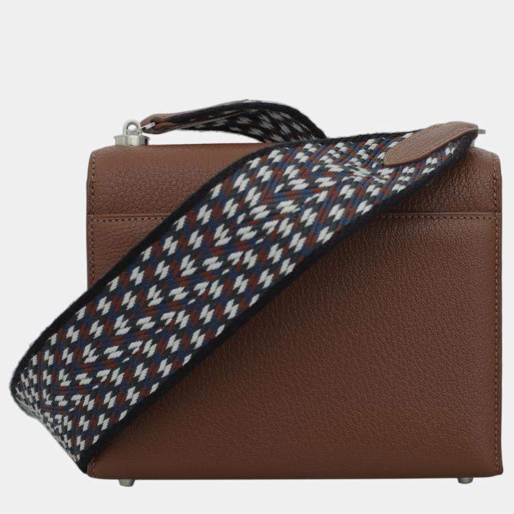 Pre Owned Hermes Brown Leather Verrou Mini Bag